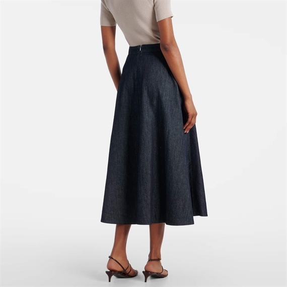 Max Mara Studio Cecile Nederdel,  Blue Pulito